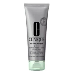 CLINIQUE ALL ABOUT CLEAN SCRUB + MASCHERA AL CARBONE 100 ML