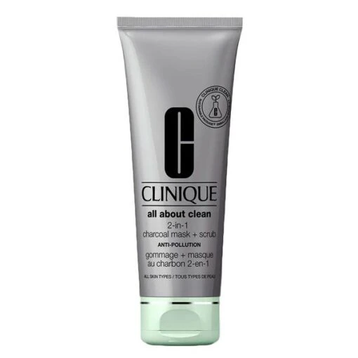 CLINIQUE ALL ABOUT CLEAN SCRUB + MASCHERA AL CARBONE 100 ML -Viso Cosmetics Negozio clinique all about clean scrub maschera al carbone 100 ml