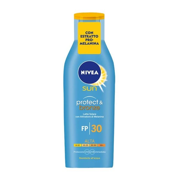 NIVEA SUN PROTECT & BRONZE LATTE SOLARE SPF30 200 ML 1 NIVEA SUN PROTECT & BRONZE LATTE SOLARE SPF30 200 ML