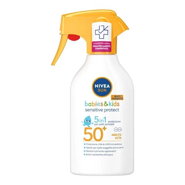 NIVEA SUN KIDS PROTECT & SENSITIVE LATTE SPRAY SPF 50+ 270 ML 1 NIVEA SUN KIDS PROTECT & SENSITIVE LATTE SPRAY SPF 50+ 270 ML