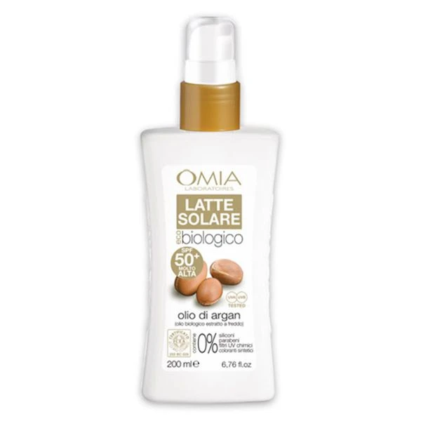 OMIA LATTE SOLARE ARGANSPF 50+ 200 ML 2 OMIA LATTE SOLARE ARGANSPF 50+ 200 ML - immagine 2